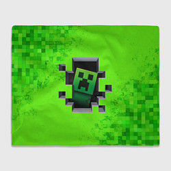 Плед флисовый MINECRAFT, цвет: 3D-велсофт
