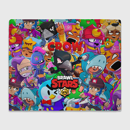 Плед BRAWL STARS CROW / 3D-Велсофт – фото 1