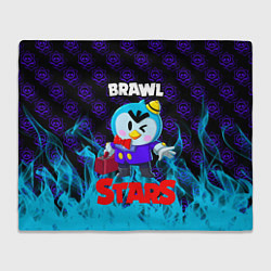 Плед флисовый BRAWL STARS MRP, цвет: 3D-велсофт