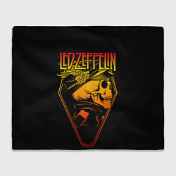 Плед флисовый Led Zeppelin, цвет: 3D-велсофт