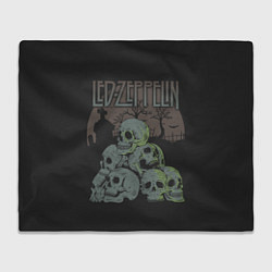 Плед флисовый Led Zeppelin, цвет: 3D-велсофт