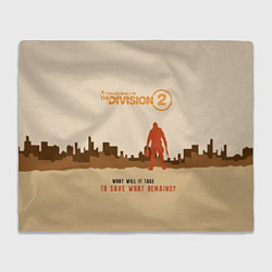 Плед флисовый Tom Clancy's The Division 2, цвет: 3D-велсофт