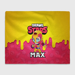 Плед флисовый BRAWL STARS MAX, цвет: 3D-велсофт