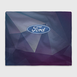 Плед флисовый Ford, цвет: 3D-велсофт