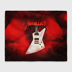 Плед флисовый Metallica, цвет: 3D-велсофт