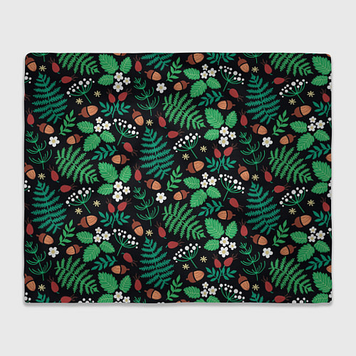 Плед Forest leaves / 3D-Велсофт – фото 1