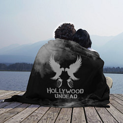 Плед флисовый Hollywood Undead, цвет: 3D-велсофт — фото 2