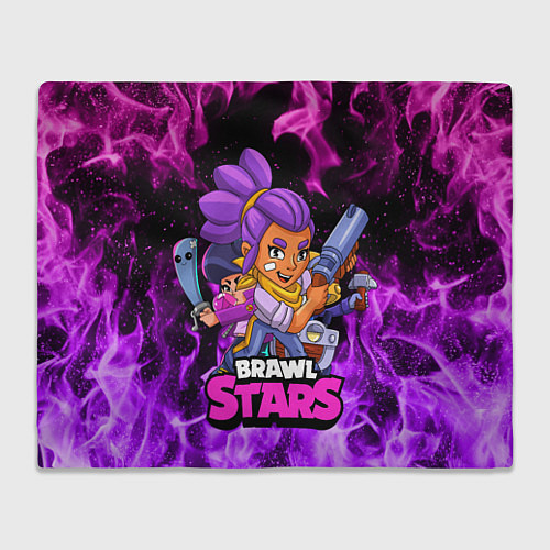 Плед BRAWL STARS SHELLY / 3D-Велсофт – фото 1