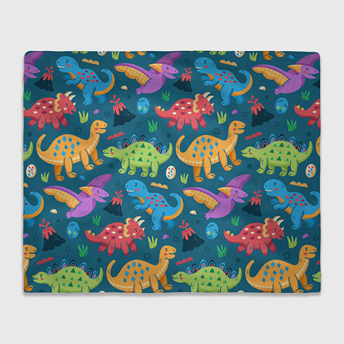 Плед Арт с динозаврами / 3D-Велсофт – фото 1