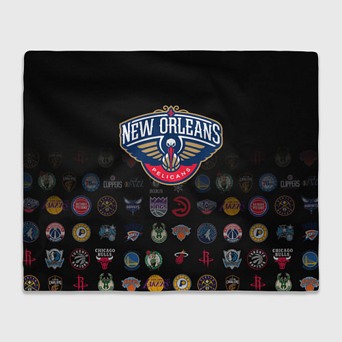 Плед New Orleans Pelicans 1 / 3D-Велсофт – фото 1