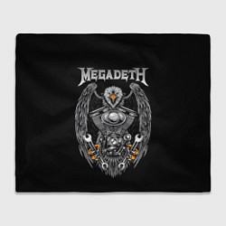 Плед флисовый Megadeth, цвет: 3D-велсофт