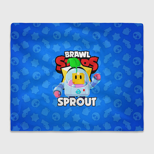 Плед BRAWL STARS SPROUT / 3D-Велсофт – фото 1