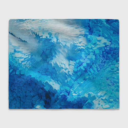 Плед Cине-белая абстрактная живопис / 3D-Велсофт – фото 1