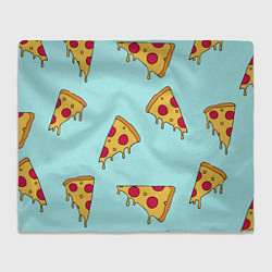 Плед флисовый Ароматная пицца, цвет: 3D-велсофт