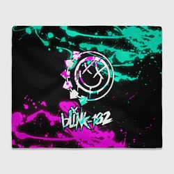 Плед флисовый Blink-182 6, цвет: 3D-велсофт