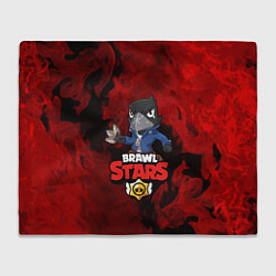 Плед флисовый BRAWL STARS:CROW, цвет: 3D-велсофт