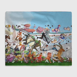 Плед флисовый Studio Ghibli, цвет: 3D-велсофт