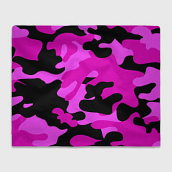 Плед флисовый Цветной камуфляж, цвет: 3D-велсофт