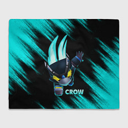 Плед флисовый Brawl Stars CROW, цвет: 3D-велсофт