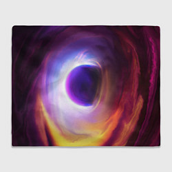 Плед флисовый ЧЁРНАЯ ДЫРА, цвет: 3D-велсофт