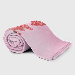Плед флисовый Love Розы, цвет: 3D-велсофт — фото 2