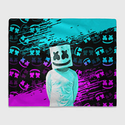 Плед флисовый Fortnite Marshmello, цвет: 3D-велсофт