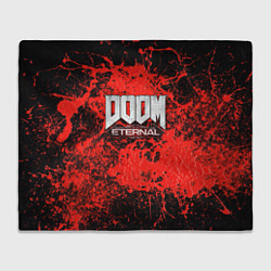 Плед флисовый Doom Eternal, цвет: 3D-велсофт