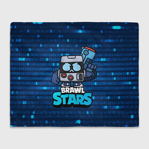 Плед Virus 8 bit brawl stars Blue / 3D-Велсофт – фото 1