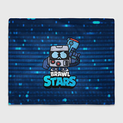 Плед Virus 8 bit brawl stars Blue