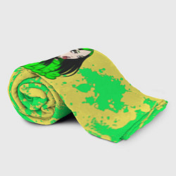 Плед флисовый Билли айлиш, цвет: 3D-велсофт — фото 2