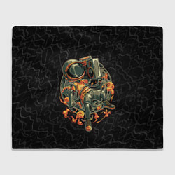 Плед флисовый Космическая музыка music, цвет: 3D-велсофт