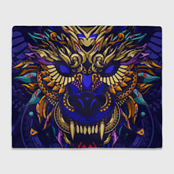 Плед флисовый Король волков, цвет: 3D-велсофт