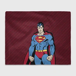 Плед флисовый I am your Superman, цвет: 3D-велсофт