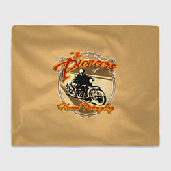 Плед флисовый Hoosier Motorcycling, цвет: 3D-велсофт