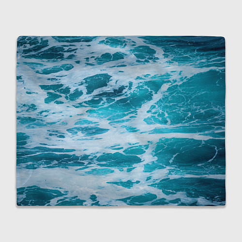 Плед Вода волны пена море / 3D-Велсофт – фото 1