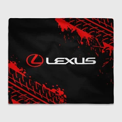 Плед флисовый LEXUS ЛЕКСУС, цвет: 3D-велсофт