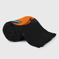Плед флисовый AMONG US - Orange, цвет: 3D-велсофт — фото 2