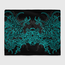 Плед флисовый Узоры магия, цвет: 3D-велсофт