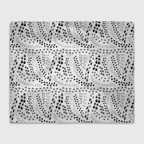 Плед Дорожки из следов / 3D-Велсофт – фото 1