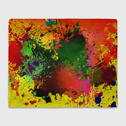 Плед флисовый Взрыв красок, цвет: 3D-велсофт