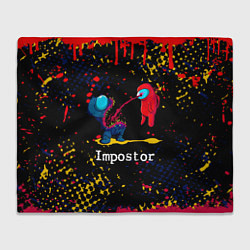Плед флисовый Among Us - Impostor, цвет: 3D-велсофт