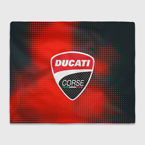 Плед Ducati Corse logo / 3D-Велсофт – фото 1