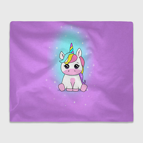 Плед Единорог / 3D-Велсофт – фото 1