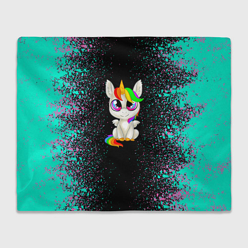 Плед Единорог / 3D-Велсофт – фото 1