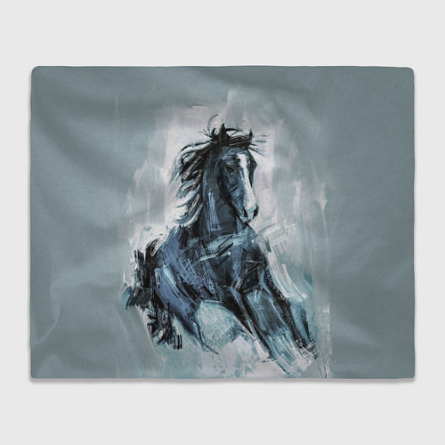 Плед Нарисованный конь / 3D-Велсофт – фото 1