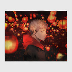 Плед флисовый Итадори, цвет: 3D-велсофт