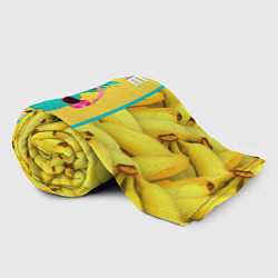 Плед флисовый Ананас и бананы, цвет: 3D-велсофт — фото 2