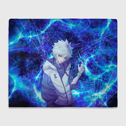 Плед флисовый Киллуа Золдик, цвет: 3D-велсофт