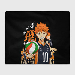 Плед флисовый ВОЛЕЙБОЛ!! HAIKYUU!!, цвет: 3D-велсофт