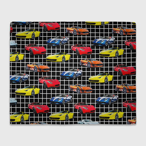 Плед Гоночные тачки / 3D-Велсофт – фото 1